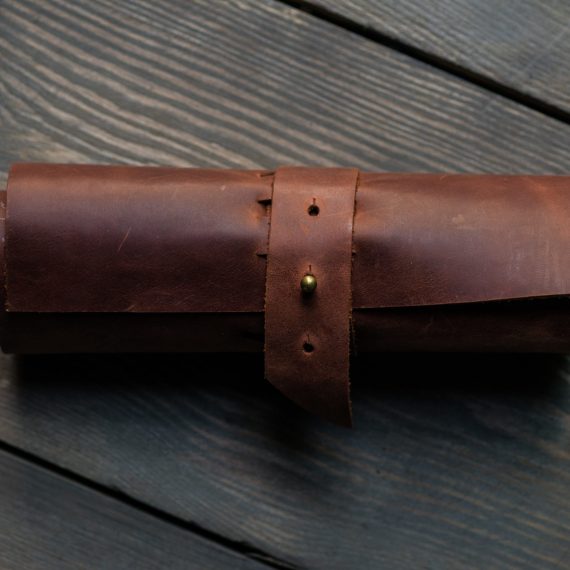 leather pen roll