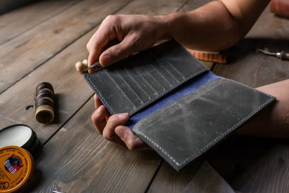 handmade long wallet
