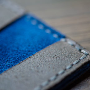 wallet with suede