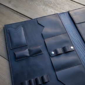leather folder