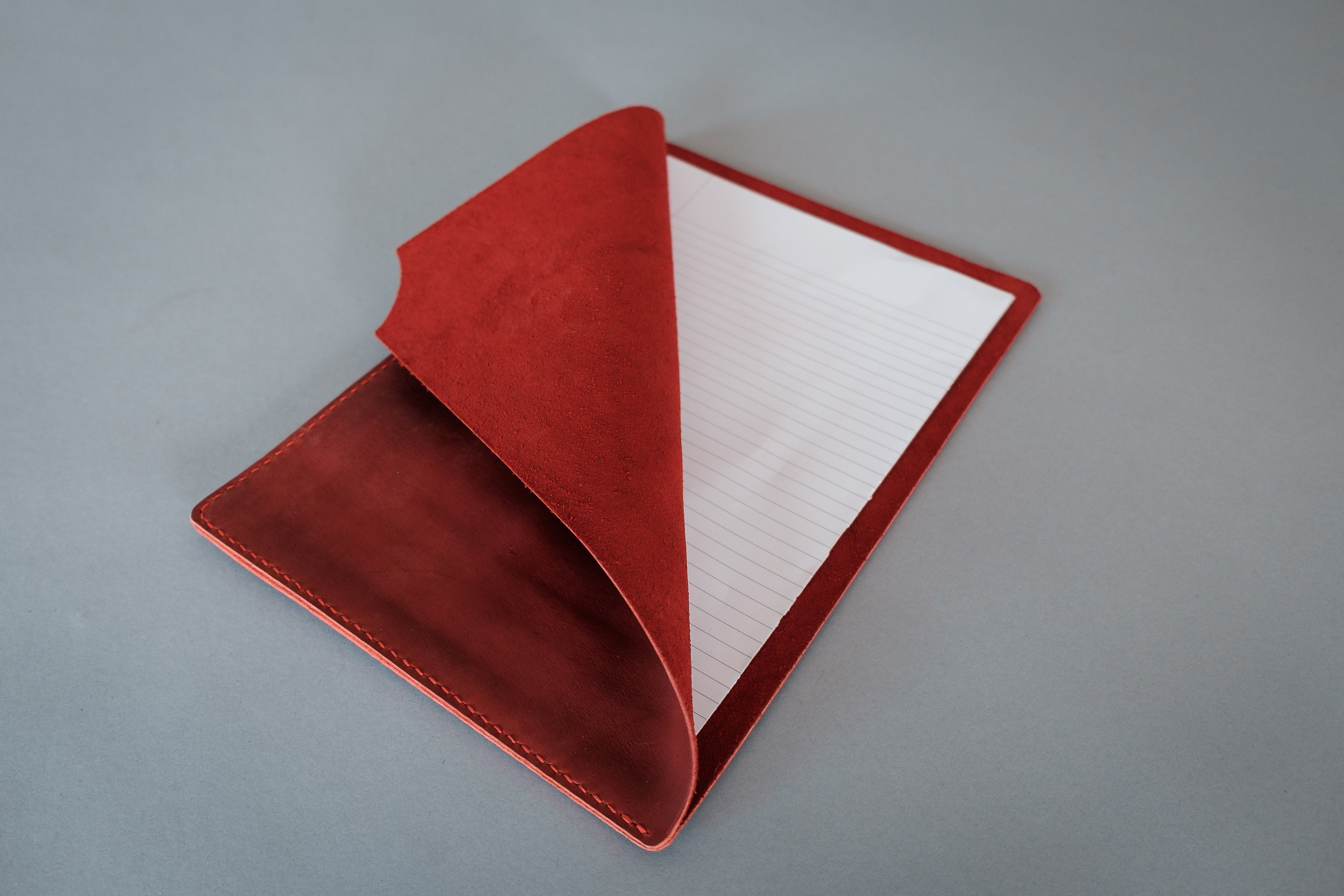 red document holder