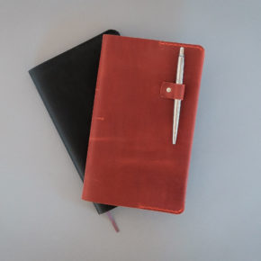 red notebook cover